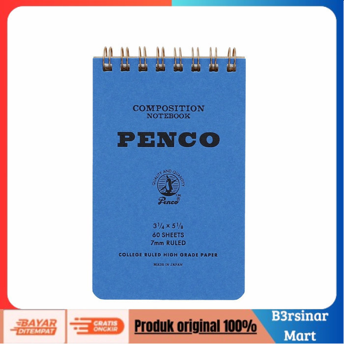 

[KUALITAS TERBAIK] PENCO Coil Notepad - Blue , M