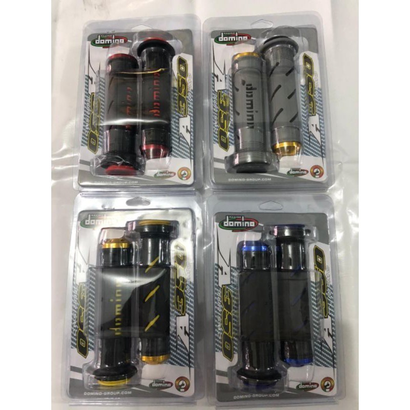 SEPASANG GRIP STANG DOMINO CNC SARUNG COVER GAS SARUNG STANG CNC SARUNG GAS MOTOR CNC GRIP MOTOR HAN