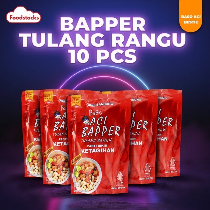 

TERMUIRAH Baso Aci Bapper Tulang Rangu Original Asli Bandung 220gr 10 Pcs