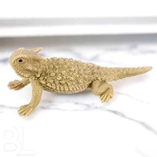 Figure Mainan Miniatur Kadal Gurun Bertanduk 6 cm p8  Horned Lizard Dessert Animal Figure