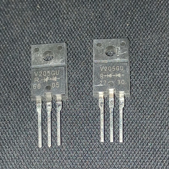 dioda v205gu demper horizontal tv original LG polytron v205 transistor F