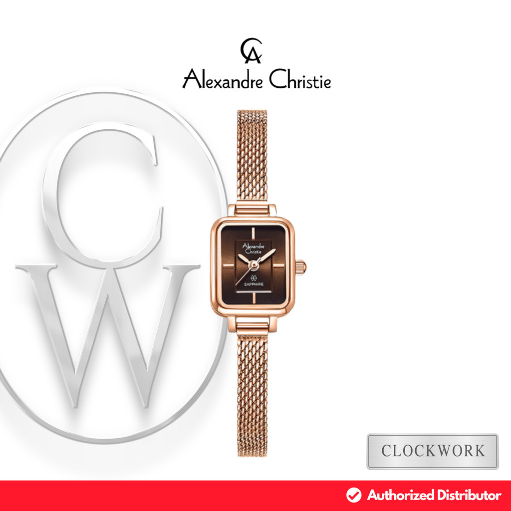 Jam Tangan Wanita Alexandre Christie Passion AC 2B38 LHBRGBO Rantai Pasir / Mesh Strap Casual Elegan