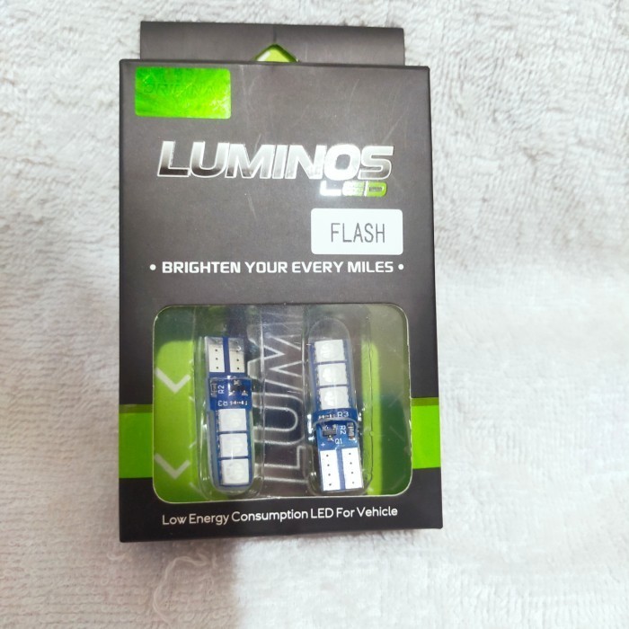 lampu senja colok luminos 6 led senja colok motor luminos 6 led kedip - Biru -RCHD89