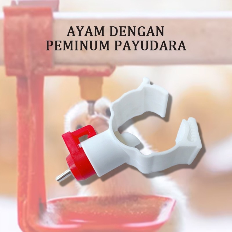 10 Pcs Nipel Bebek Alat Minum Bebek Nipple Nipel Nepel Drinker Ayam Puyuh Unggas Otomatis