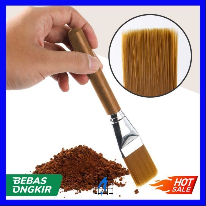 

Kuas Debu Teko Teh Tea Pot Dust Brush Gagang Kayu