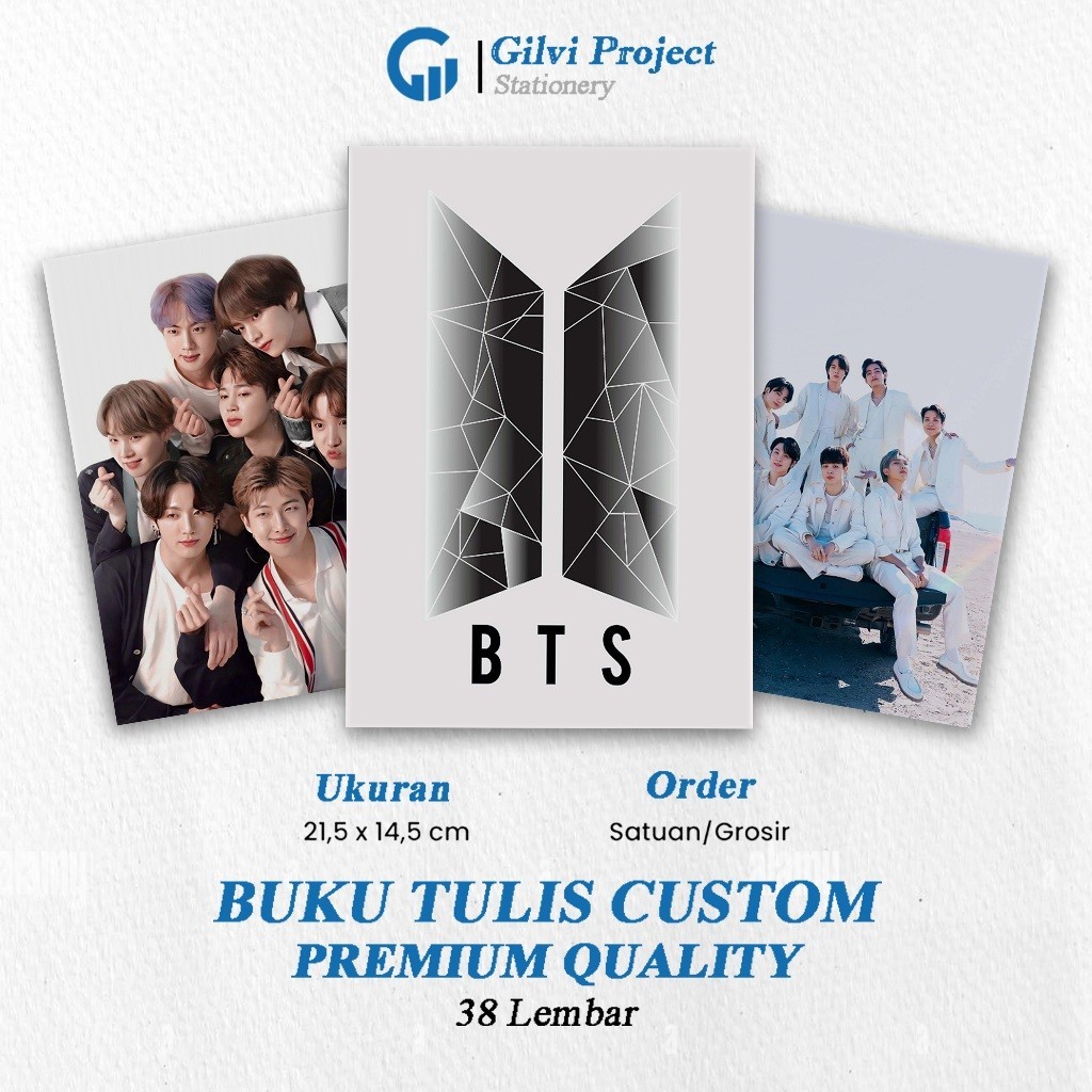 

Buku Tulis BTS / Buku Tulis Sekolah / Buku Tulis Catatan Notes Agenda Planner Jurnal Notebook Anime