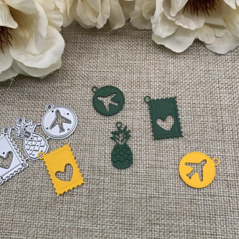 

Heart pineapple tag Metal Cutting Dies Stencils For DIY Scrapbooking Decorative Handcraft Die Cutting Template Mold