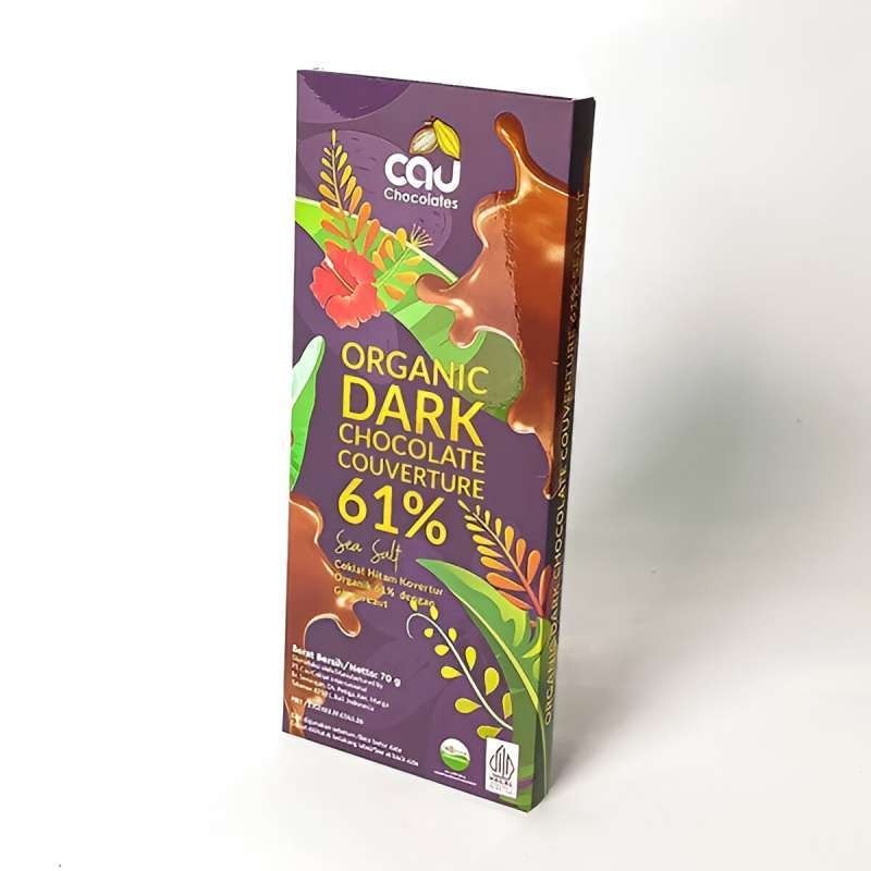 

CAU ORGANIC DARK CHOC W/SEA SALT 61% 70G