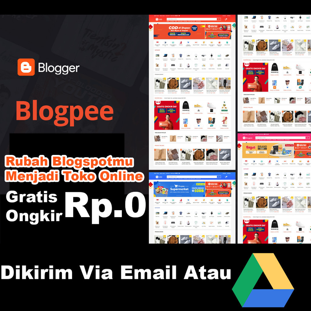 023- BLOGSPOT THEME ONLINE SHOP Mirip Marketplace Orange - Online Shop Tema Blogger - Installer Tema