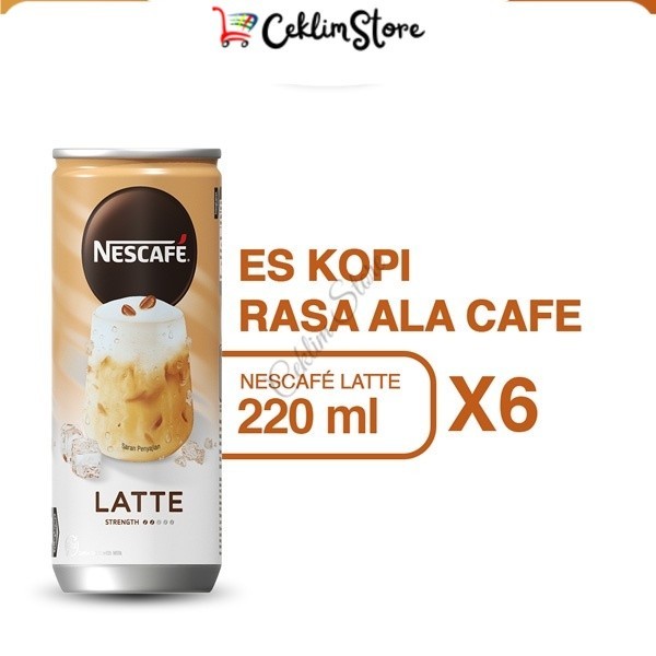 

NESCAFE Kopi Minuman Kaleng Rasa Latte Can 220ml x6