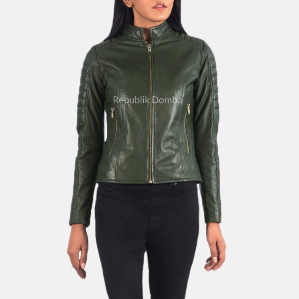 REPUBLIK DOMBA - Jaket Kulit Wanita Full Kulit Domba Asli Garut Kualitas Super Premium 100% Original