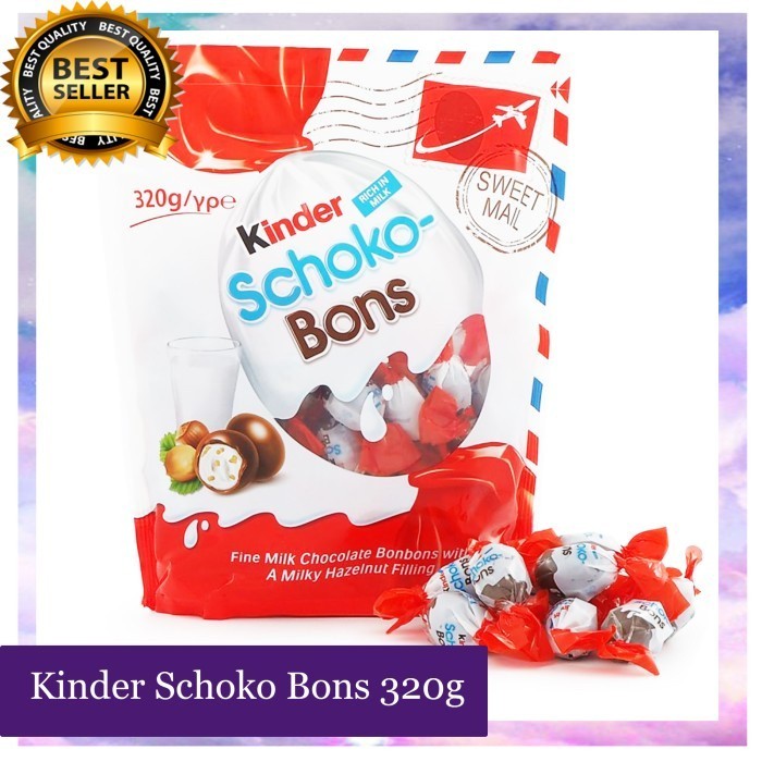 

Cokelat KINDER Schoko Bons Travel Edition 320gram isi 51pcs asal Eropa