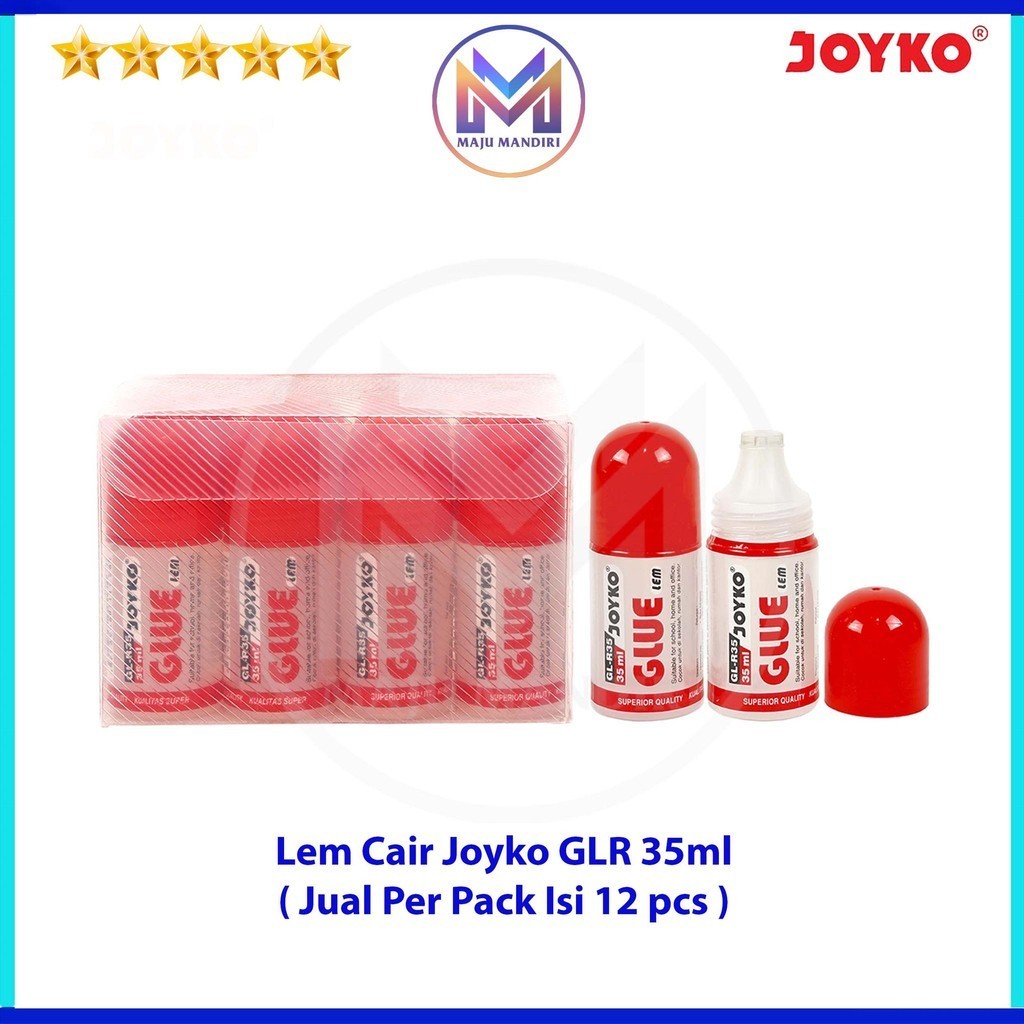 

HJK Lem Cair Joyko GLR-35 / Liquid Glue Stik 35 ml / Isi 12 pcs