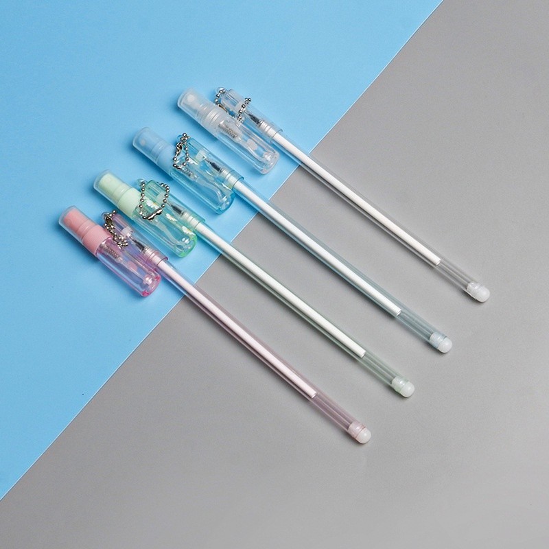 HH Pena Gantungan Botol Parfum Unik Black Ink Gel Pulpen  Gel Bolpen Gel Pastel Alat Tulis Sekolah K