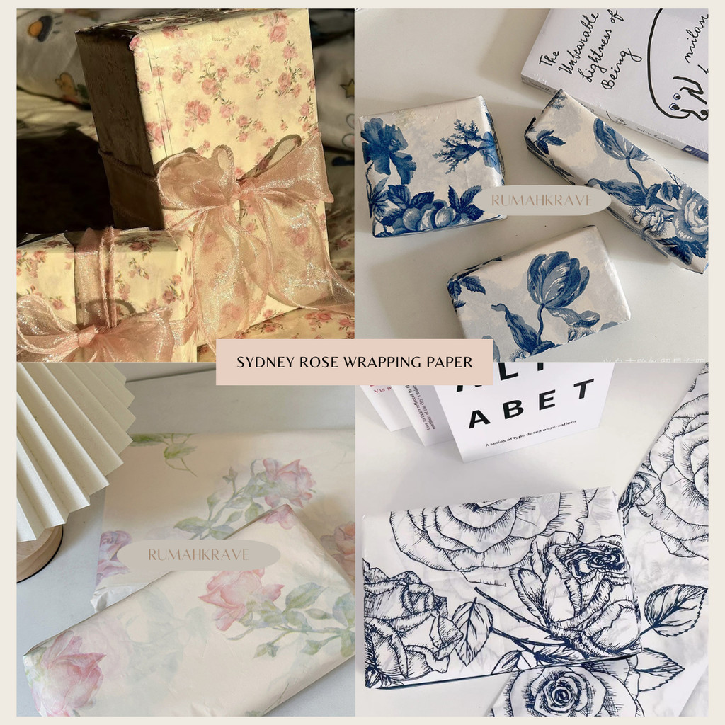 

RUMAH KRAVE - Sydney Rose Wrapping Paper Kertas Bunga