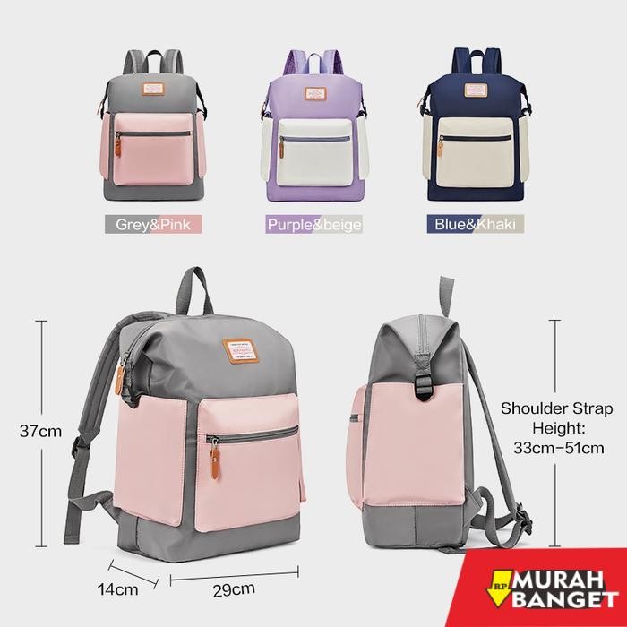 tas ransel wanita import BOSTANTEN Tas Ransel Wanita / Backpack Wanita / Bahan Nilon / Tahan Air - u