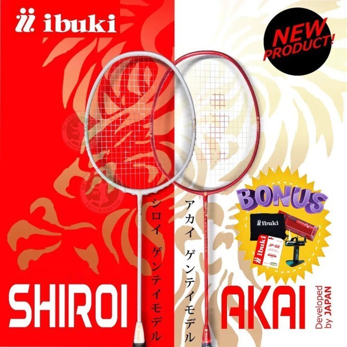 Raket Badminton IBUKI Shiroi & Akai (4U G5) | Original Made In Japan