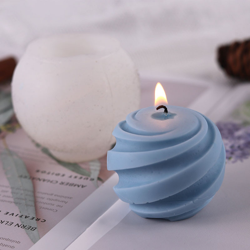 

Screw Ball Candle Mold Epoxy Rose Candle Casting Mold Creative Aromatic Plaster Soap Craft Tool Handmade Scented Wax Candle Mold