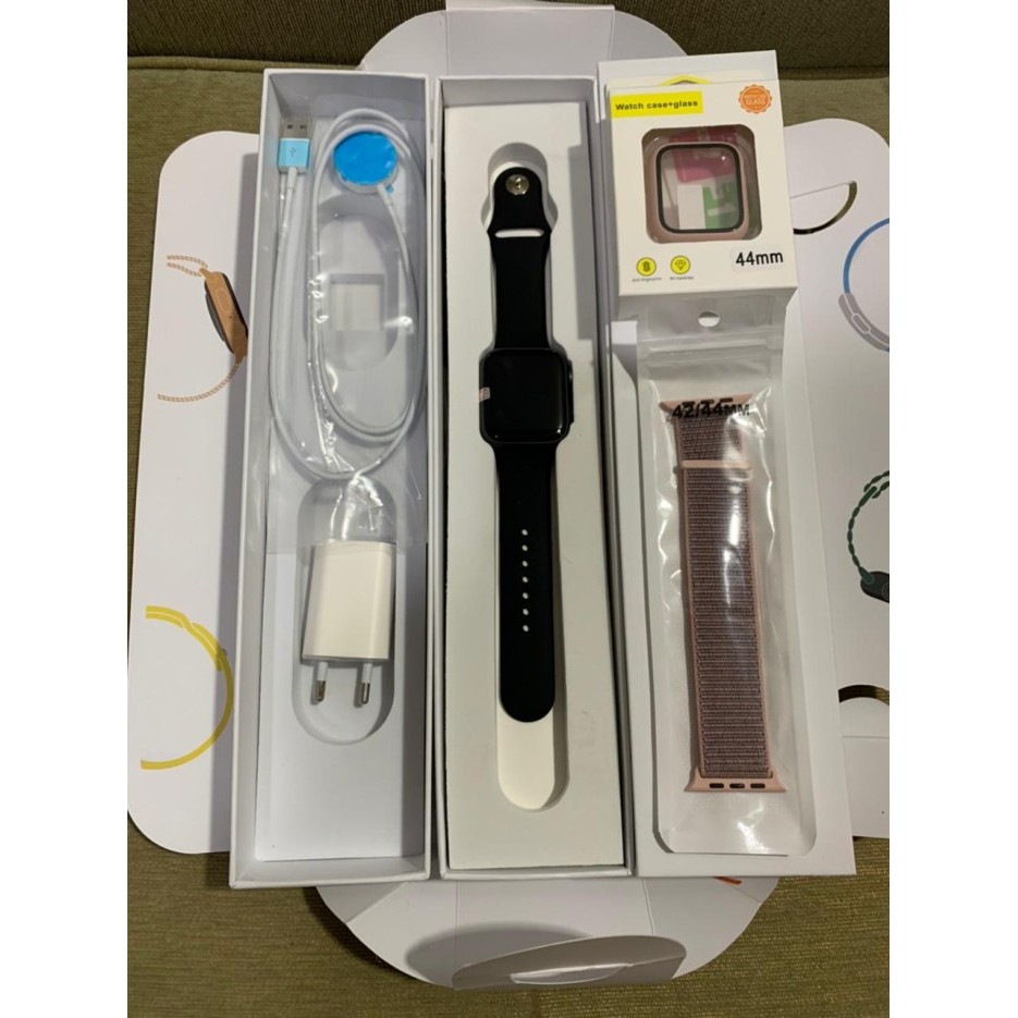 [[Kids Watch]] IPHONE iWatch Series 4 - Smartwach Wearable Gadget Jam Tangan Kasual - space gray, 40