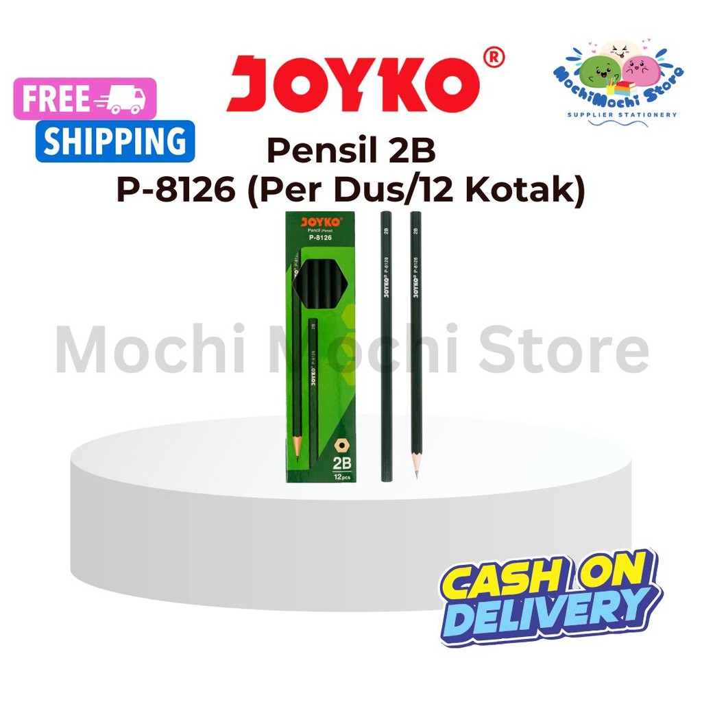 

PER DUS/12 KOTAK Pensil 2B Joyko P-8126 | Pensil Joyko | Pencil Joyko P-8126 2B | Pensil Ujian Stationery Computer