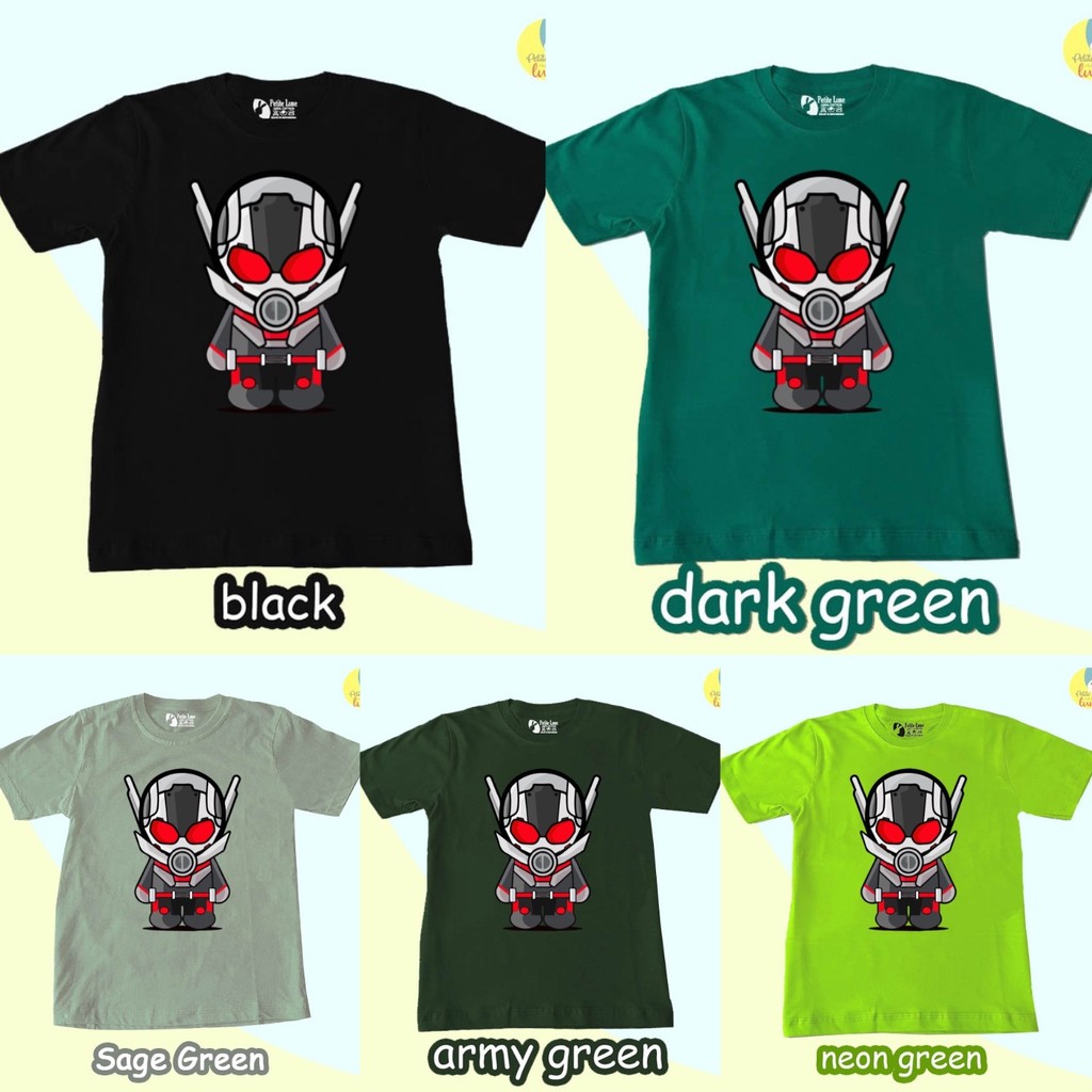 [MMW] BISA COD INSTANT Kaos Anak Chibi Antman Superheroes Kemeja Export Import Korea Atasan Sablon R