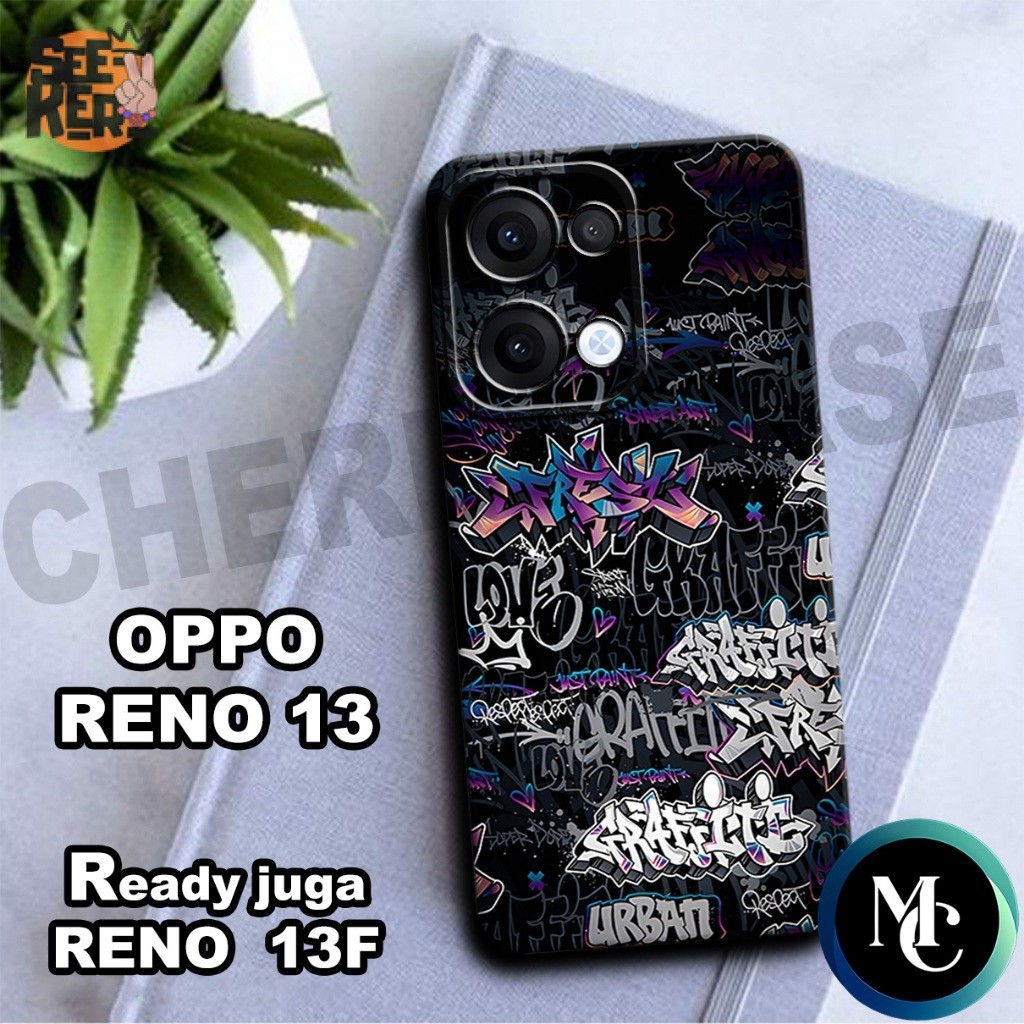 25/ Softcase karet lentur untuk OPPO RENO 13 DAN OPPO RENO 13F/Motif GRAFITY/case OPPO RENO 13/kesin