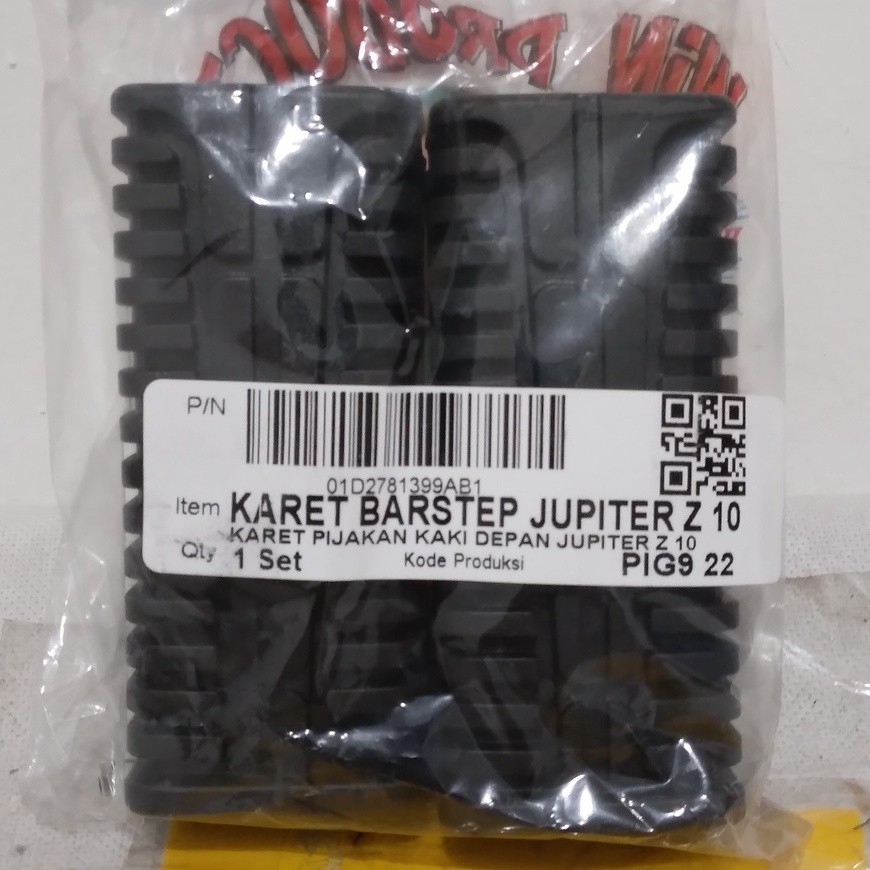 Karet Barstep Depan Jupiter Z MX Vega R ZR 115 Force FI Crypton WIN | injekan / pijakan kaki motor y