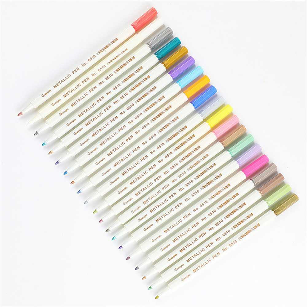 

20 Colors Waterproof Oily Marker Student Painting Brush Pen Gift Mark CD Glass Cup Wood School Office Supply Artist Writing Tool
