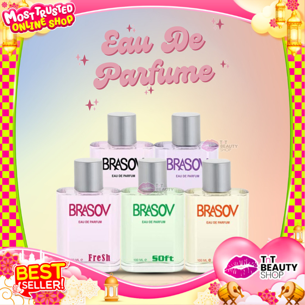 BRASOV Parfum Wanita Eau De Parfum HALAL Perfume Spray 100ml - Perempuan - Pria - Unisex | TnT Beaut