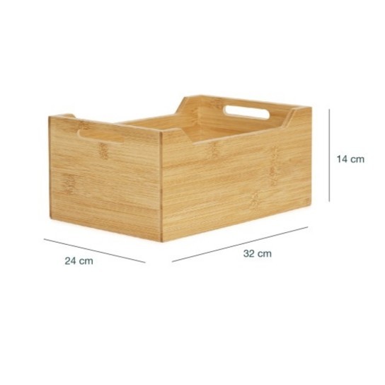 keranjang penyimpanan kayu peti small