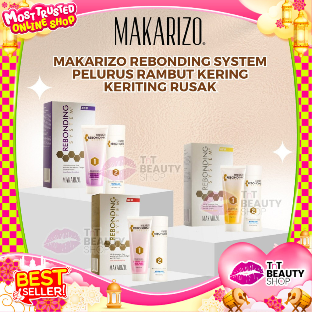 Makarizo Rebonding System Pelurus Rambut Kering Keriting Rusak | TnT Beauty Shop