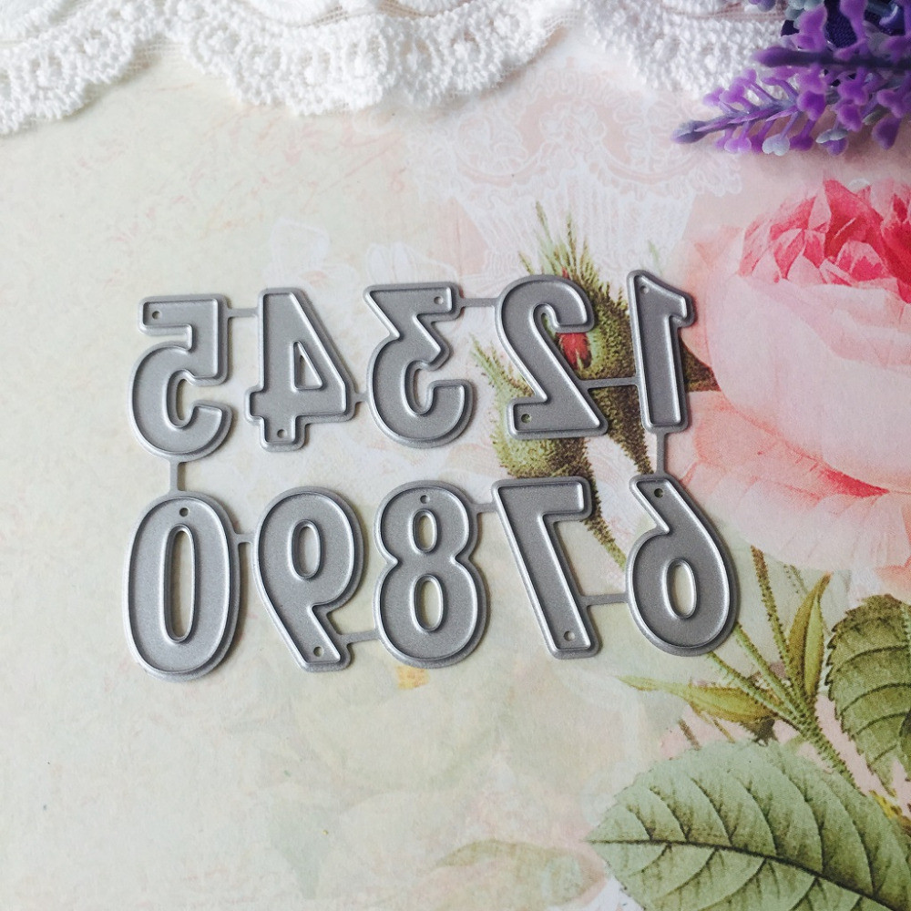 

Numbers 0 - 9 Metal Cutting Dies for Scrapbooking DIY Scrapbook Paper Card Maker Decor Stencils Craftsmanship Die Template Dies