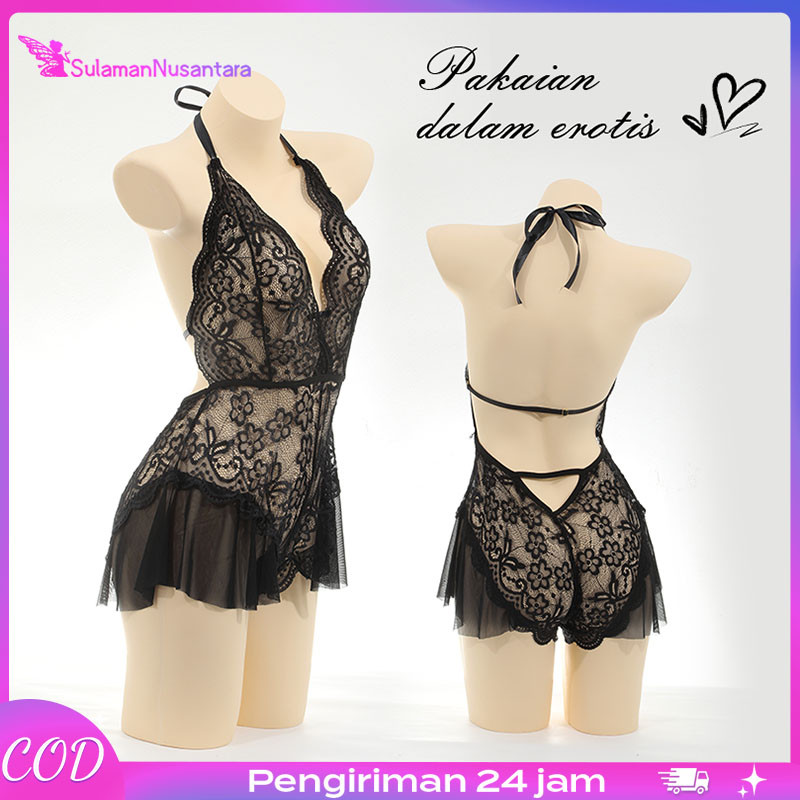 Penawaran Terbatas livingzonaBaju Dinas Malam Sexy Hot Terbuka / Baju Tidur Lingerie Lingering Sexy