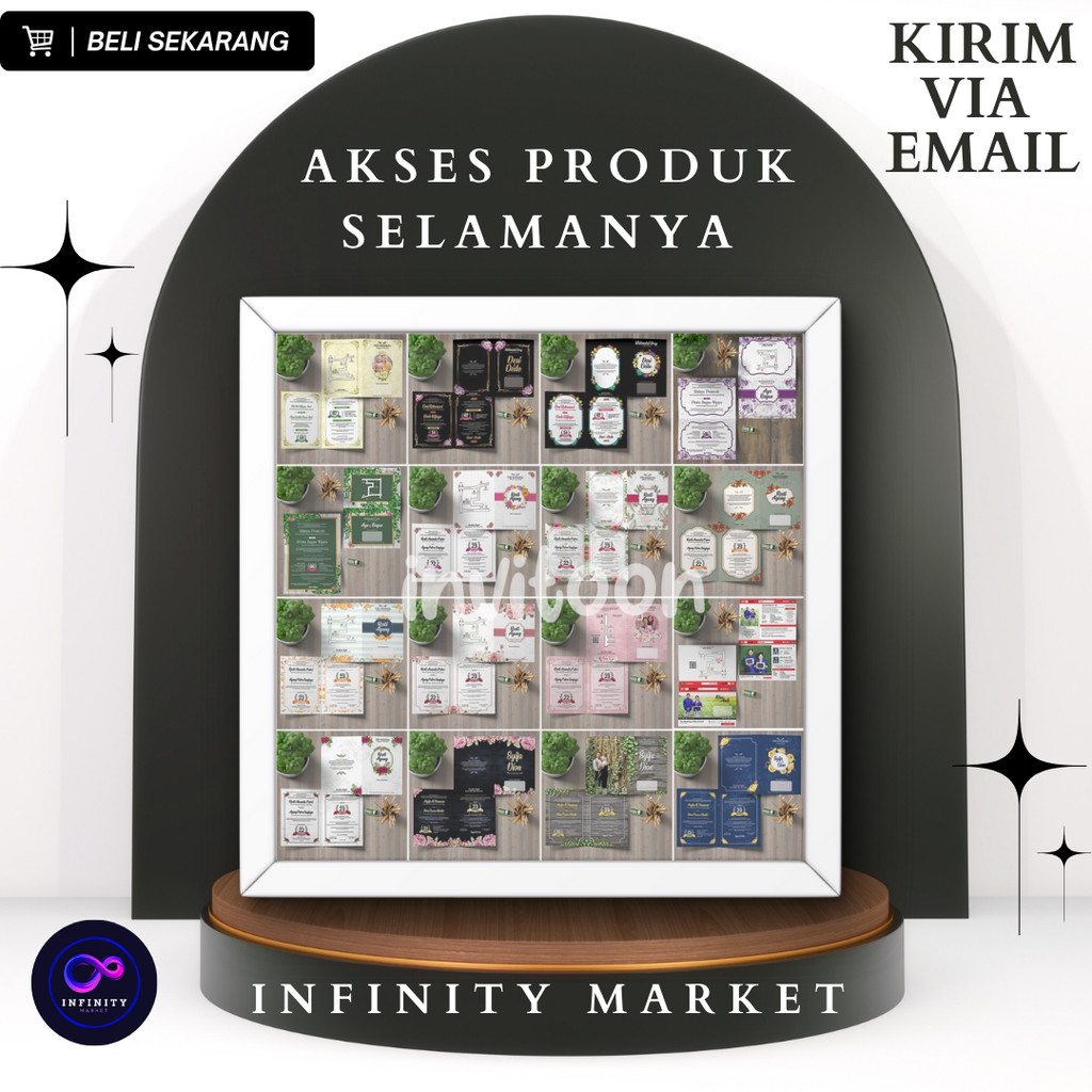 840+ Template Desain Undangan Pernikahan Kekinian Aesthetic Rustic Corel Draw (Format CDR)