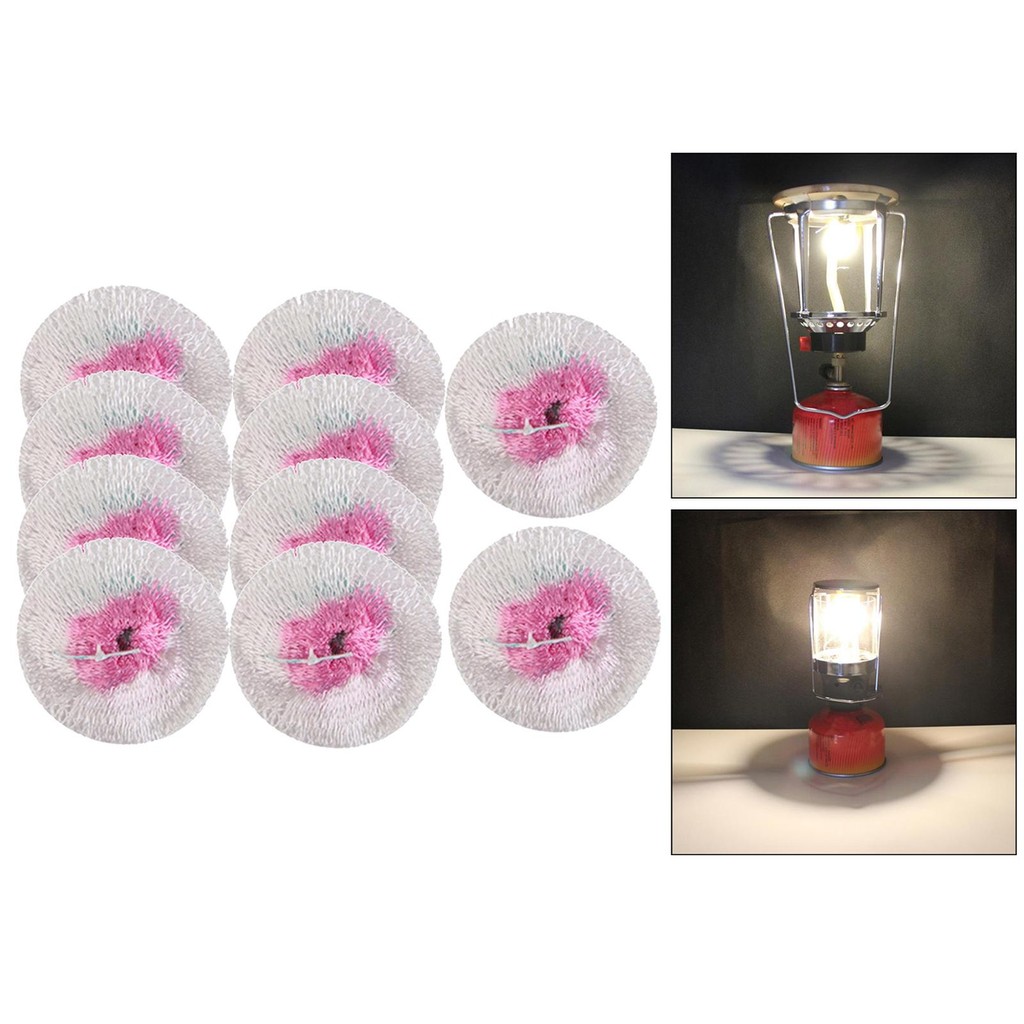 Pack of 10pcs 6.5cm Lantern Mantles Camping Gas Stove Light Outdoor Kerosene U-Shape Mantle Paraffin
