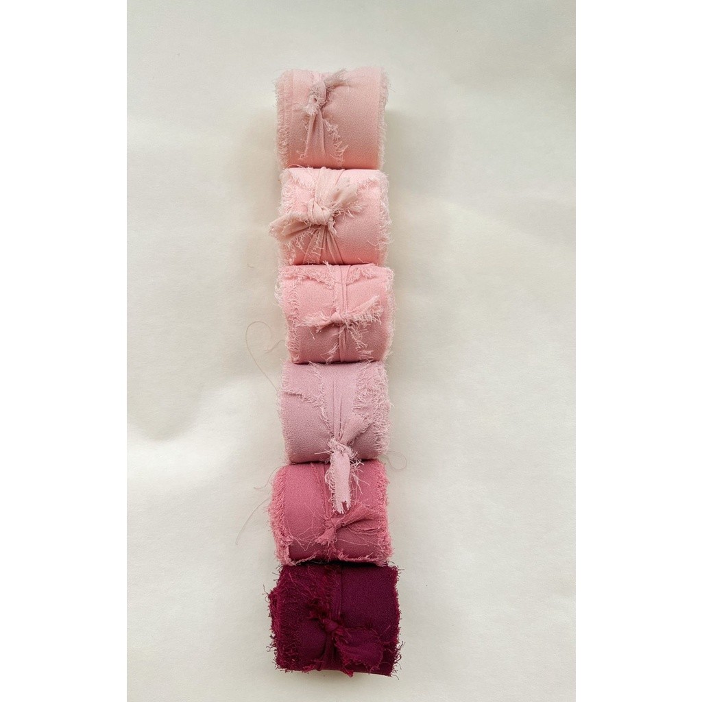 

4cm Pita Kado Fringe Chiffon Ribbon roll / Pita Chiffon Dekorasi