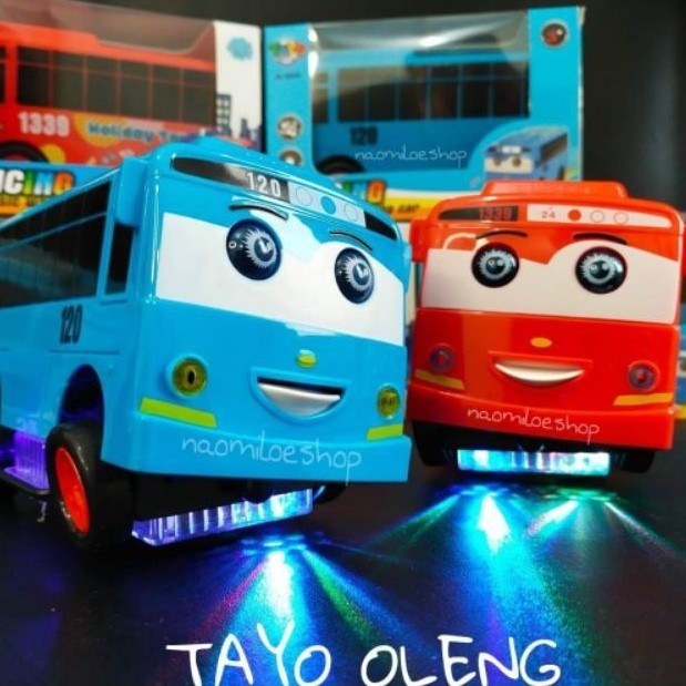 Mainan truk oleng mainan tayo oleng IMPORT dancing robot mobil bus tayo ada lampu dan musik MAINAN M