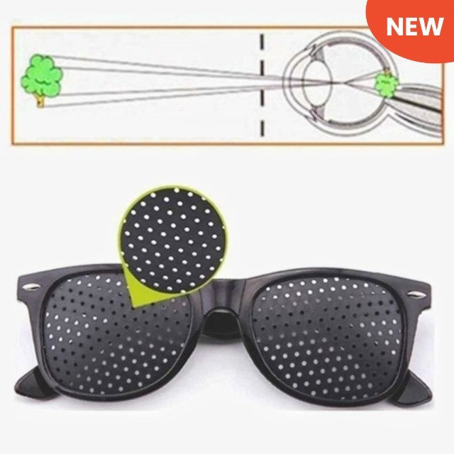 KACAMATA TERAPI ANTI MYOPIA PIN HOLE GLASSES TITIK LUBANG KACAMATA PINHOLE GLASSES MURAH ORIGINAL TE