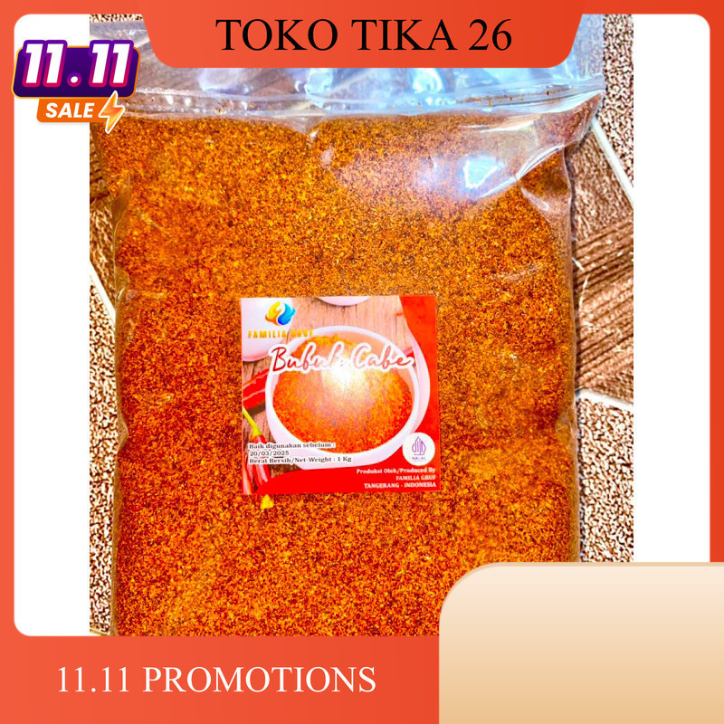 

TERLARIS - CABE BUBUK EXTRA PEDAS 1 KG SUPER PREMIUM - CABE BUBUK KASAR WANGI DAUN JERUK - CABE BUBUK HALUS 1 KG - CABE BUBUK UNTUK BASO ACI - CABE BUBUK UNTUK SEBLAK
