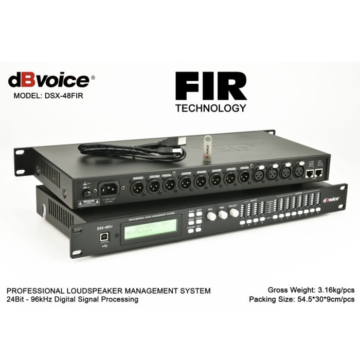 Management Speaker dB Voice DSX 48FIR Original DLMS dBvoice DSX48 FIR DSX-48FIR 4in 8out
