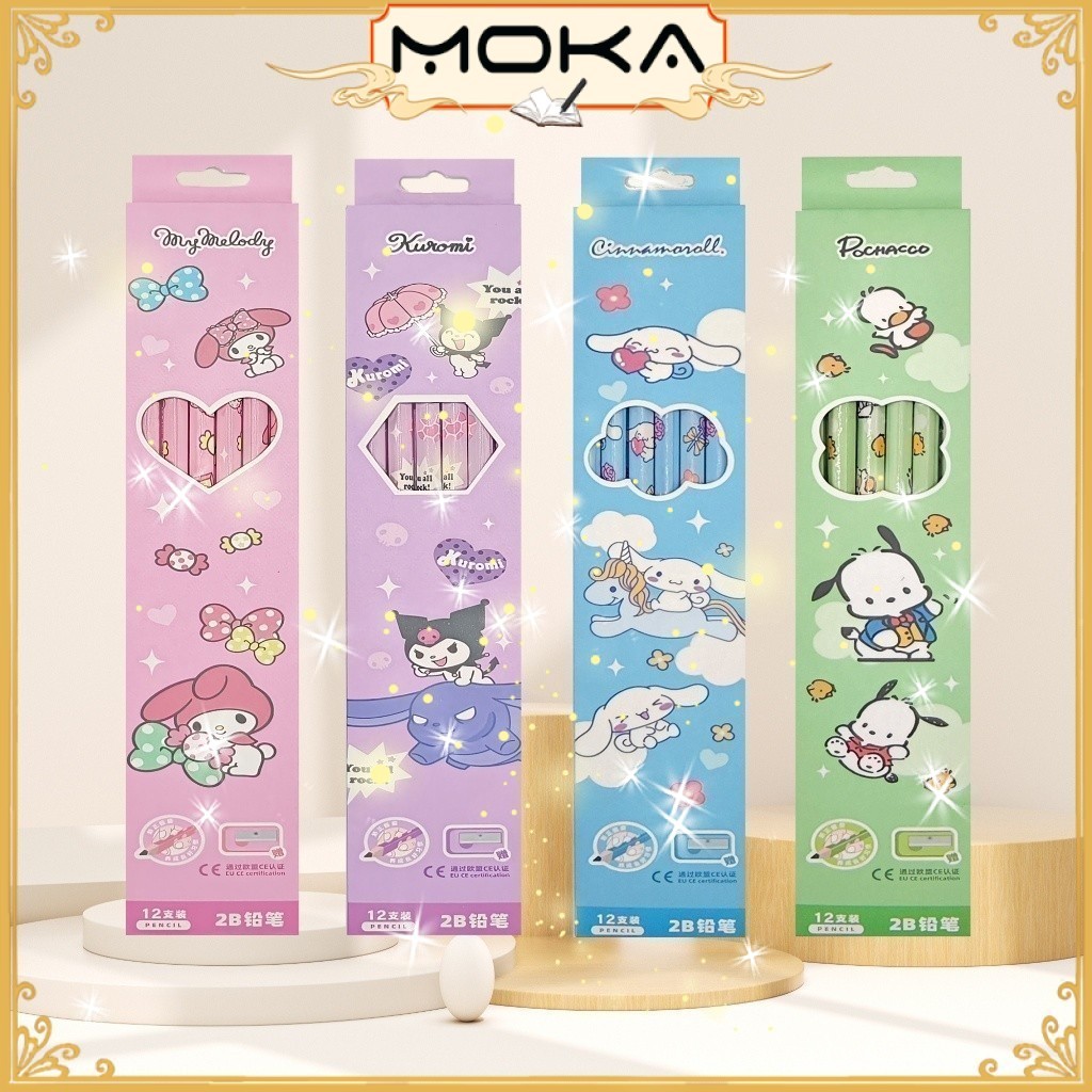 

MOKA 1LUSIN (12 & 6PCS) PENSIL 2B MOTIF DAN PENGHAPUS MINI MKP60