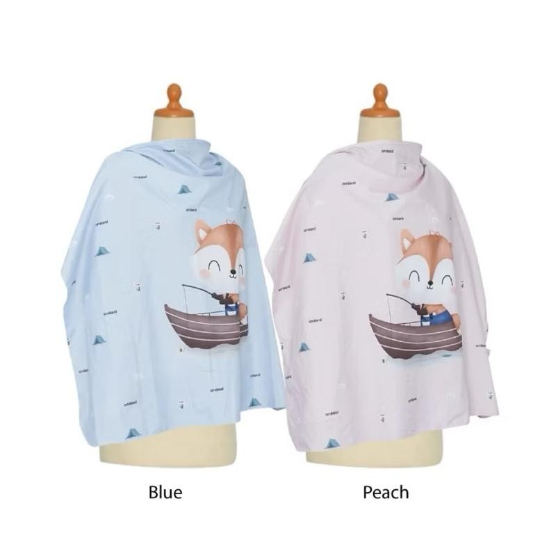 OMILAND Apron Menyusui / Penutup Ibu Menyusui Asi Fox Series Kain Penutup Anti Tembus Pandang Ibu Po