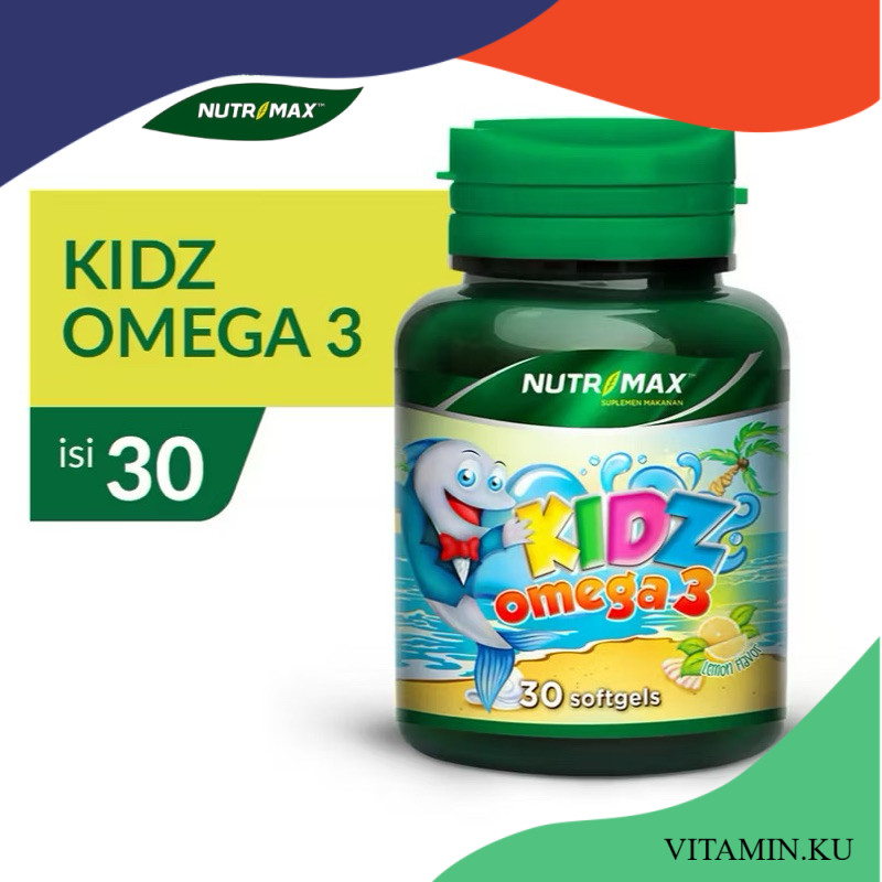 Nutrimax Kidz Omega 3 Isi 30 Vitamin Omega3 Minyak Ikan Salmon Untuk Buat Otak Bayi Anak Kids Kid