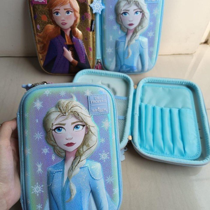 

[New]Promo Smiggle Pencil Case Set Tempat Pensil Kotak Pensil Unicorn Black Pink - Frozen