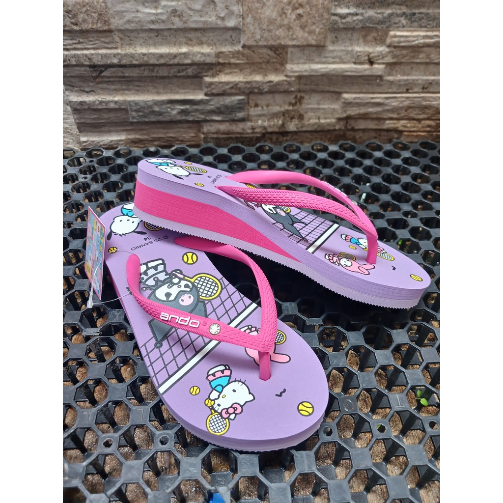 Ando Sandal Wedges Anak Motif Sandal Tinggi