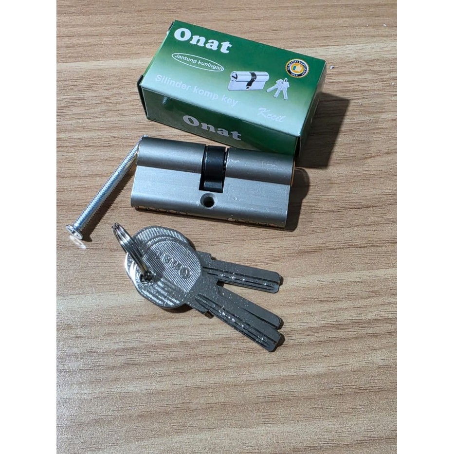 ONAT Cylinder / silinder kunci pintu tanggung / kecil aldron 3pcs komputer keys