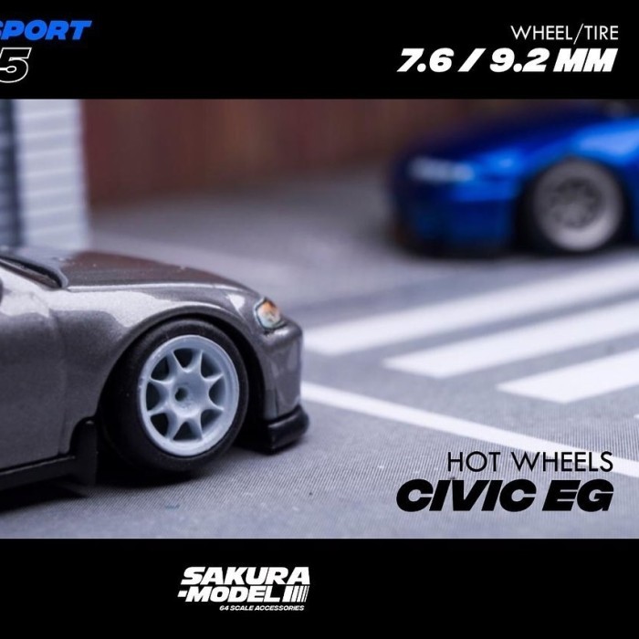 Ban Karet diecast Sakura Model Wedssport TC05 white