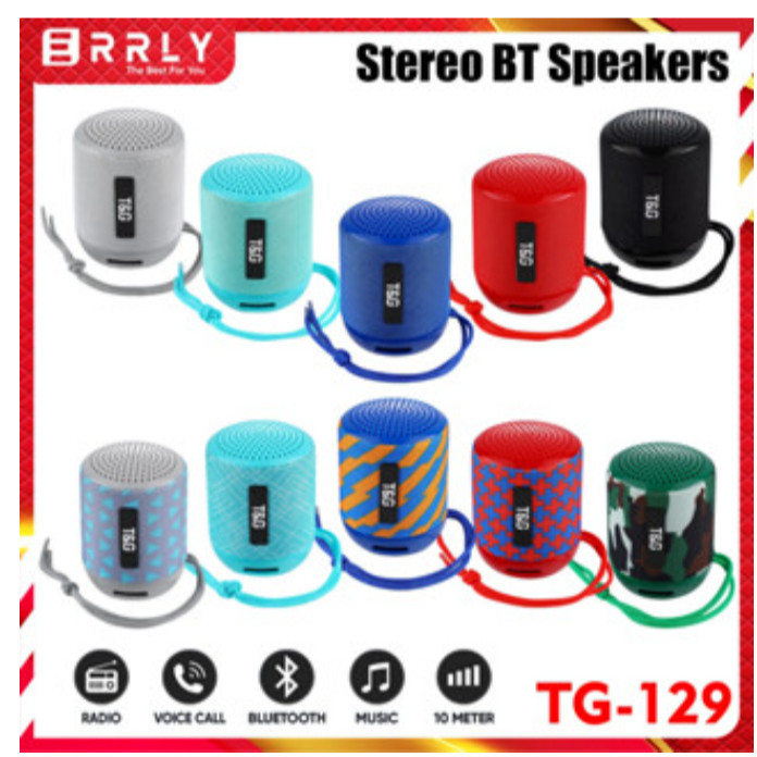 SPEAKER Speaker Bluetooth TG129 Wireless Speaker Mini Super Bass TG 129 Speaker Aktif Mini TG-129 Sp
