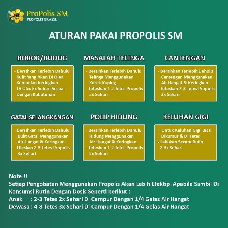 PROPOLIS HIJAU BRAZILIAN ASLI ORIGINAL EXSTRAK PROPOLIS BRAZILIAN WITH NANO PROPOLIS HIJAU