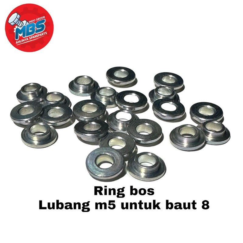 RING TOPI M5 BAUT 8 BOSH RING PLAT M5 UNTUK BAUT 8